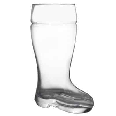 Vaso de cerveza bota